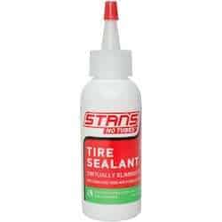 bottle of sealant for tubeless mountain bike tires