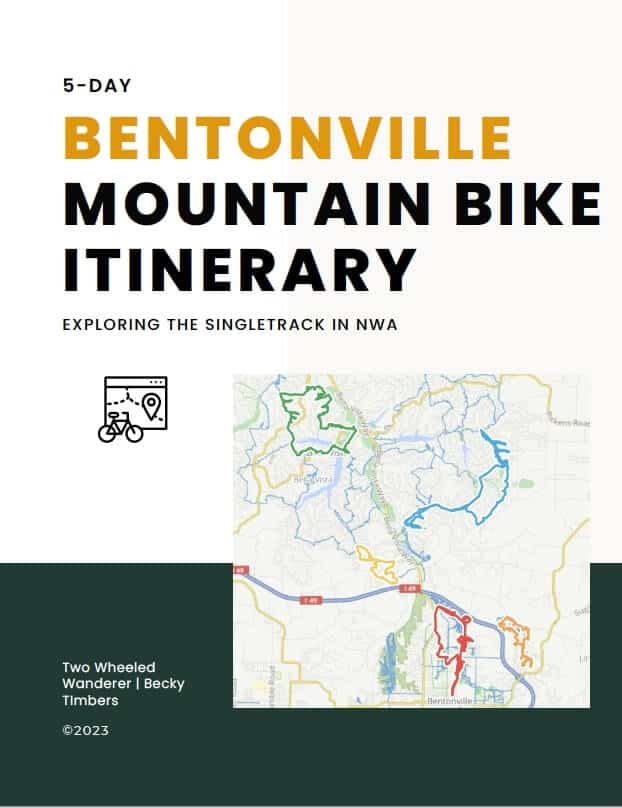 Bentonville Mountain Bike Itinerary1