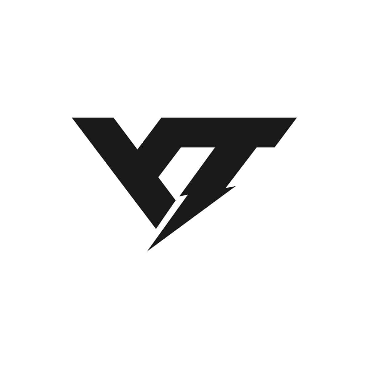 YT Bike logo with letter Y reversed and T with a lightening bolt on the bottom