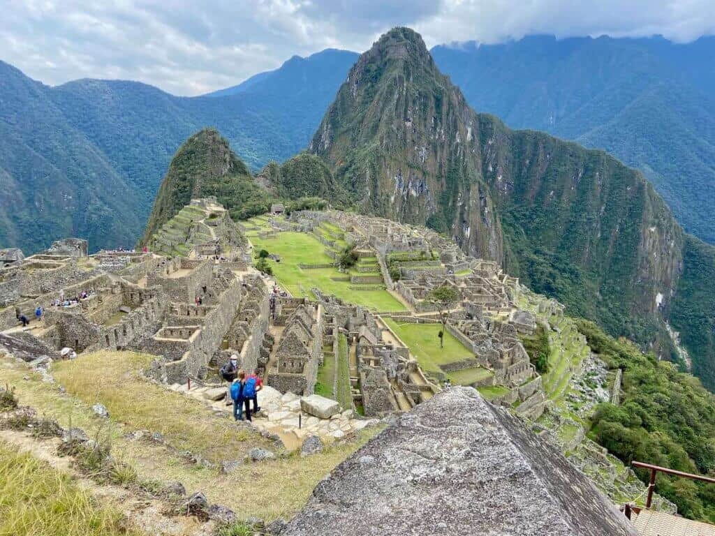 Views out over Machu Picchu in Peru