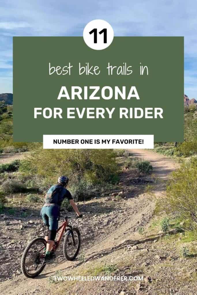 Discover Arizona's Must-Ride Biking Trails. Arizona's diverse landscapes beckon, whether you're into mountain biking, road cycling, gravel biking, or bikepacking. This blog post delves into the top trails for each biking discipline. Ride amidst towering cacti, red rock terrain, and beautiful pine forests. Don't miss the chance to experience the Grand Canyon state on two wheels! Save this pin to plan your next Arizona biking adventure.