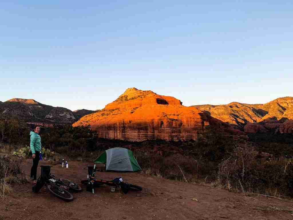 Visit Robbers Roost in Sedona with this overnight bikepacking adventure. Learn what to pack, where to camp, how much water to bring, and more!