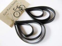 Upcycled Bicycle Inner Tube Earrings