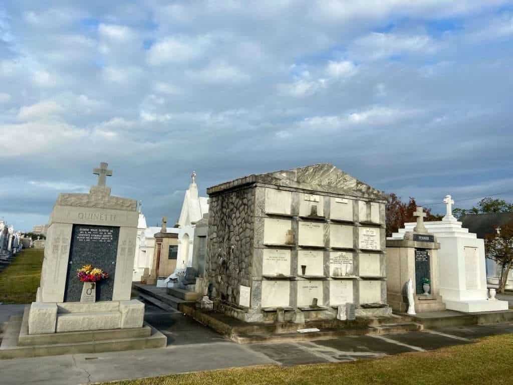 Saint Louis Cemetery with above-ground tombs in New Orleans Louisiana