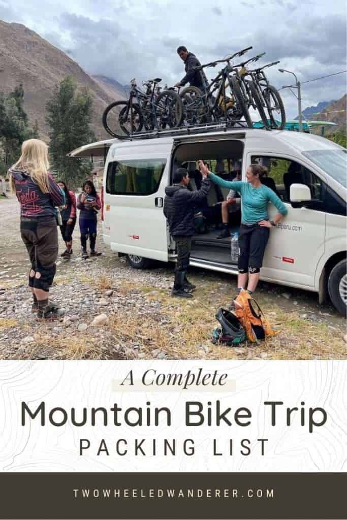 Heading out on a mountain bike adventure? Use this complete mountain bike trip packing list to make sure you don't leave anything at home.