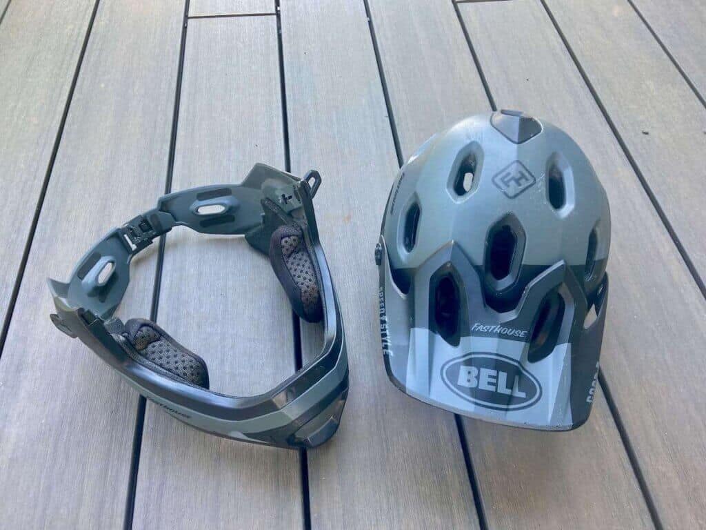 Bell Super DH mountain bike helmet with removable chin guard