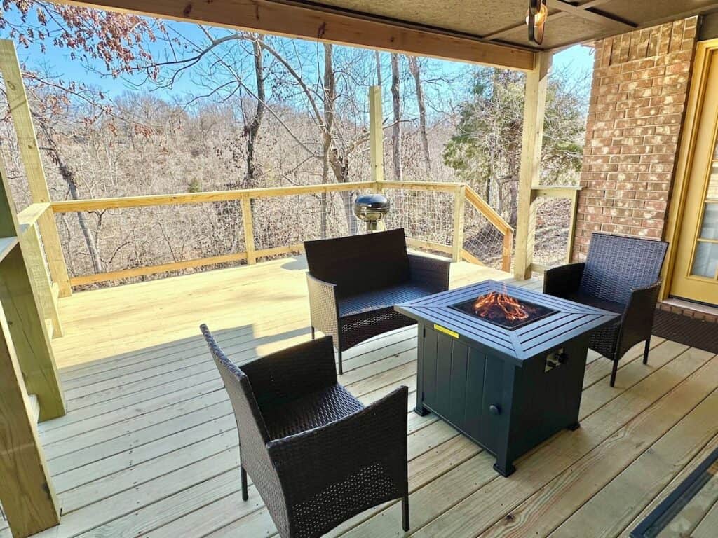 Outdoor patio and fire pit