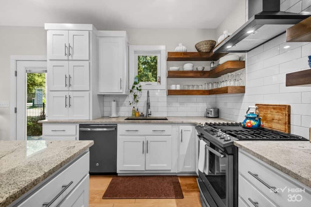 modern, bright kitchen