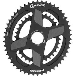 Double 2x oval chainring for bike