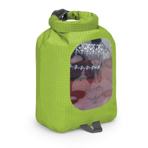 Dry bag with clear window