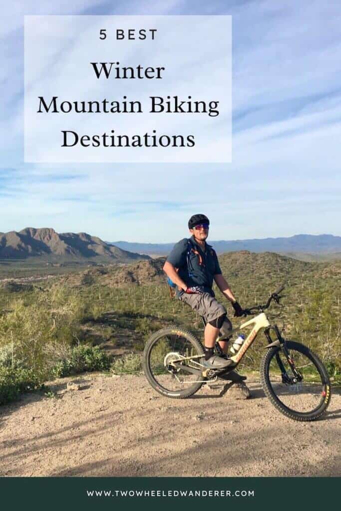 Discover the best winter mountain biking destinations in the US including beautiful Sedona, Arizona and the desert riding of Las Vegas
