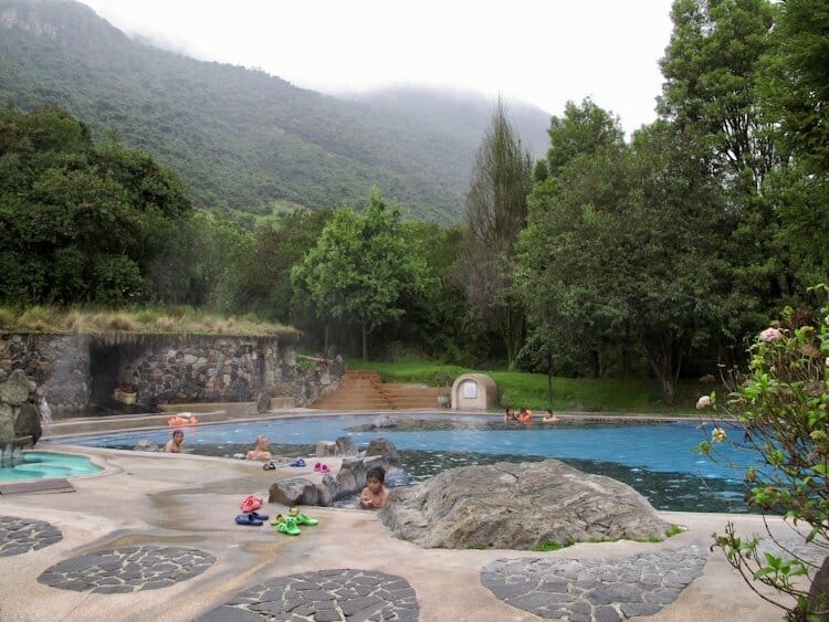 Hot springs resort in Ecuador with thermal pools