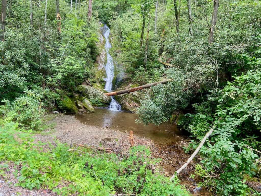 Small cascading waterfall in North Carolina