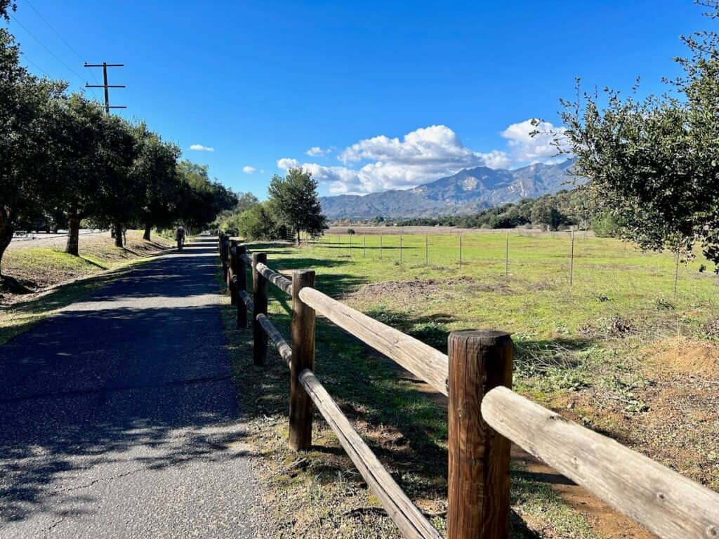 Beautiful mountain views from the Ojai Valley Trail