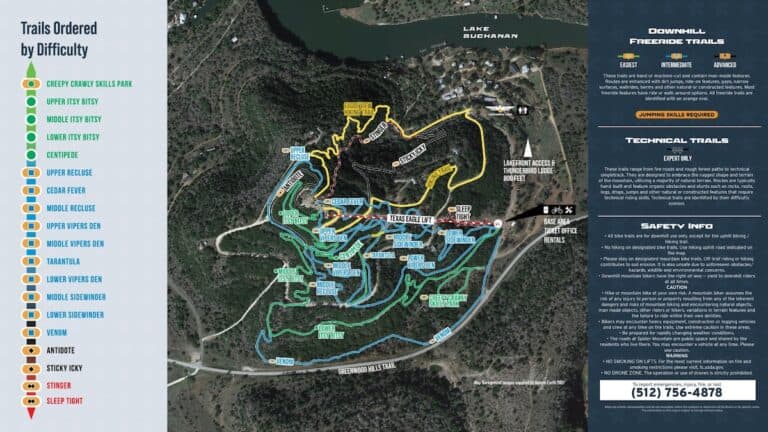 Spider Riders Map Spider Mountain Bike Park, Texas: A First-Time Visitor's Guide